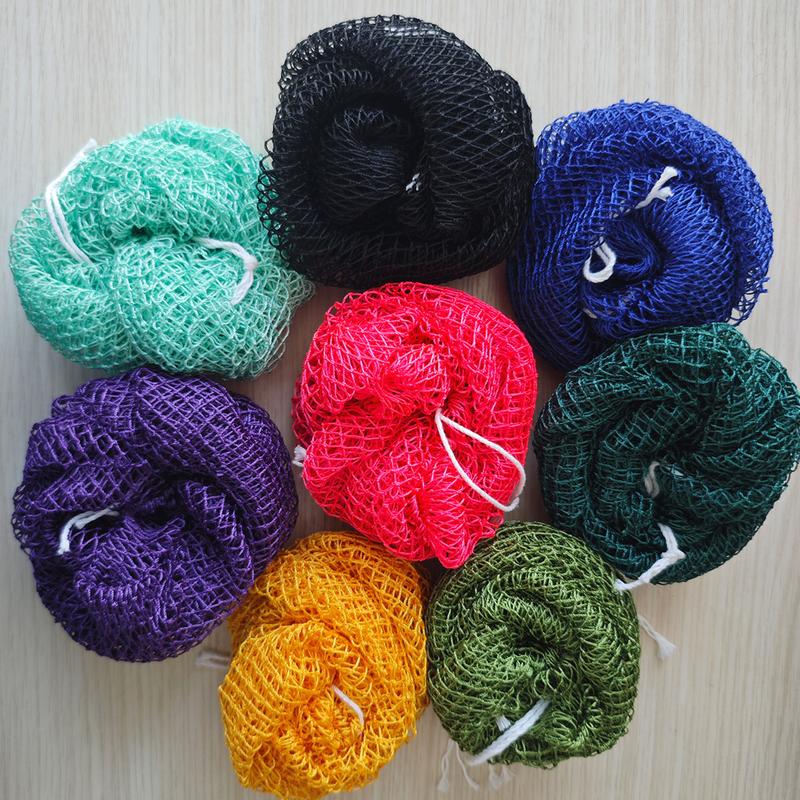 4 Piece African Exfoliating Net Sponge Bundle, for SENSITIVE SKIN, Bath sponge