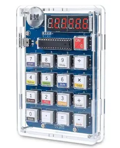 Soldering Practice Kit, 6 Digits DIY Calculator Kit USB/Battery Powered Desk Calculator Soldering Project Kits for College High School Learning Electronics and Home Office Use