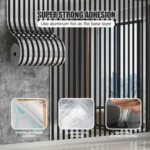 Luxury Self-Adhesive Wallpaper, Gold and Silver Color Foil, Reflective Texture, Easy Install, Removable, Living Room Decor, Gutto5