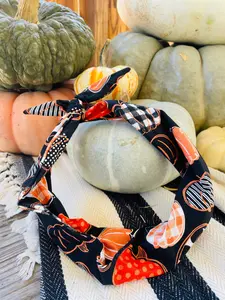 Tie Headband - Pumpkin Patch