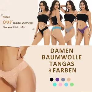 Boutique Sexy Lace Thongs for Women, Cheeky,8 Pack Haiyun Home Textile Haiyun Home Textile Seamless Sexy cotton  seamless Comfortable Womenswear Panties