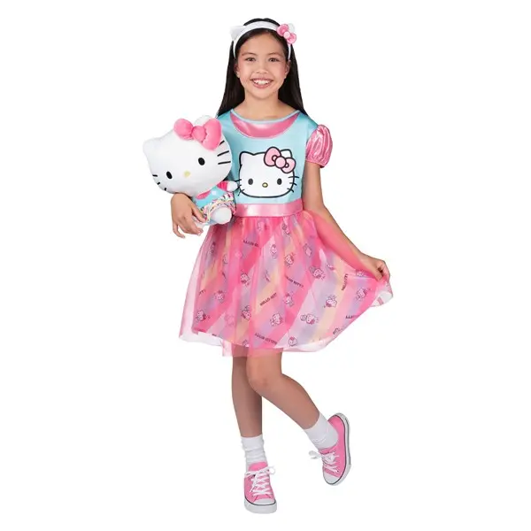 Kid's Hello Kitty Dress Up Costume Set with Plush