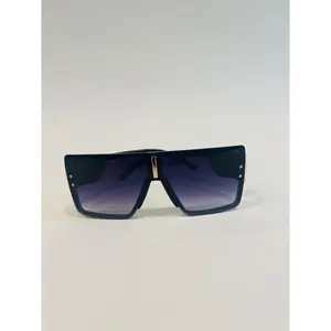 Shield Sunglasses-Black with a light tint