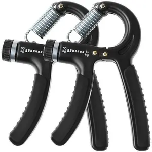 2 Pack Hand Grip Strengthener Adjustable Resistance 22-110 Lbs (10-50kg) -Hand Grip Exerciser, Strengthen Grip, Hand Squeezer, Forearm Grip, Hand Exercise, Gripper, Finger Strengthener