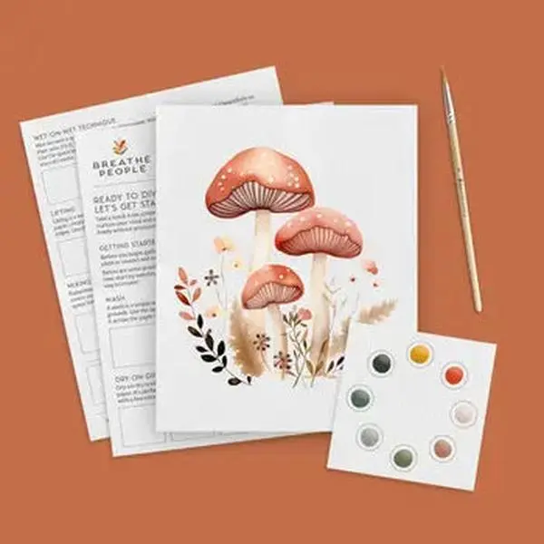 All-in-One Watercolor Kit - Mushroom Forest
