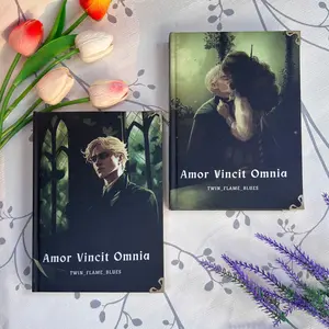 Amor Vincit Omnia by Twin_Flame_Blues - Special Edition Fanfic Hardback - Handcrafted Book with Metal Corners - Unique Potterhead Gift - Dramione Collection