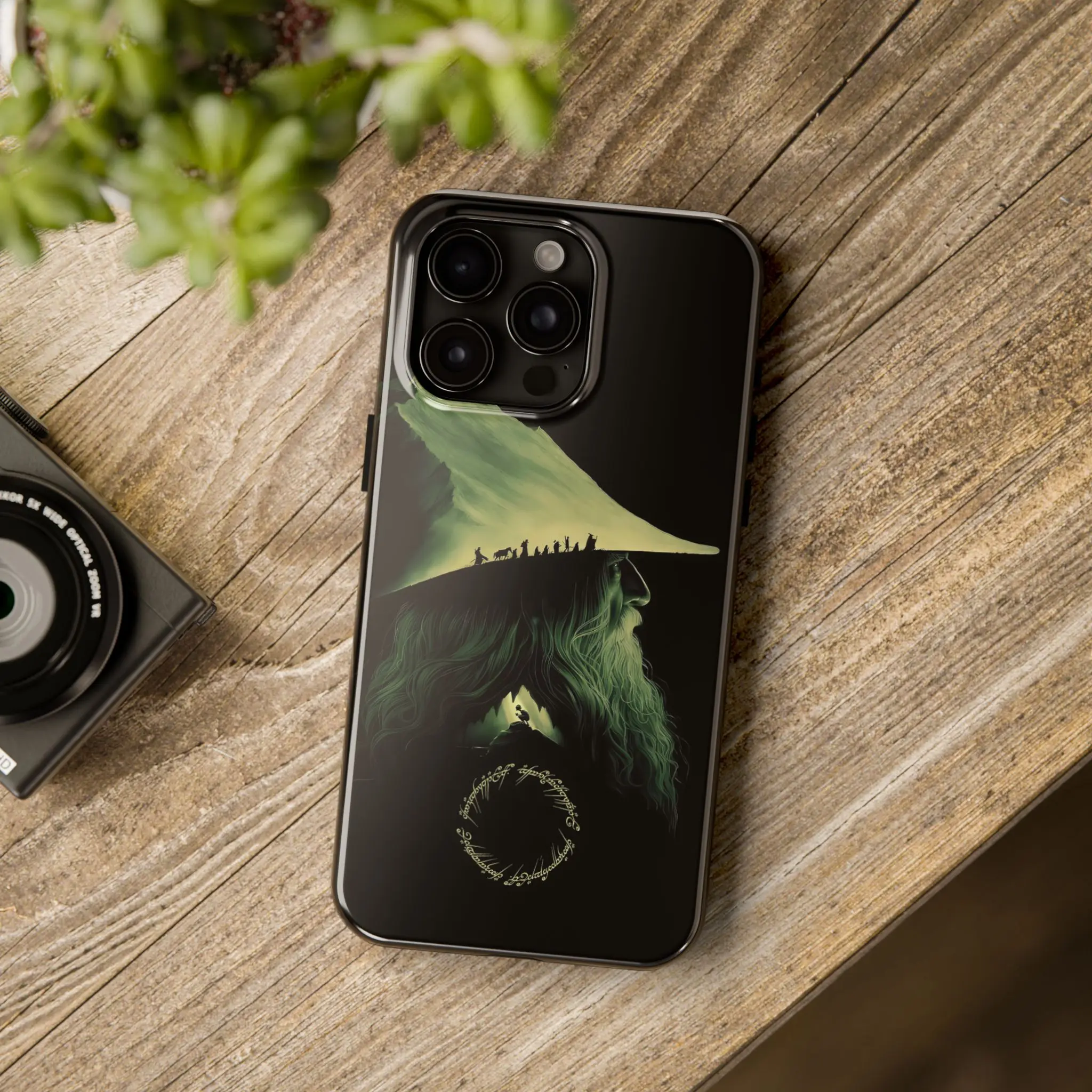 LOTR Not All Who Wander Are Lost Phone Tough Case, LOTR Gandalf The Hobbit Phone Case Fan Gift