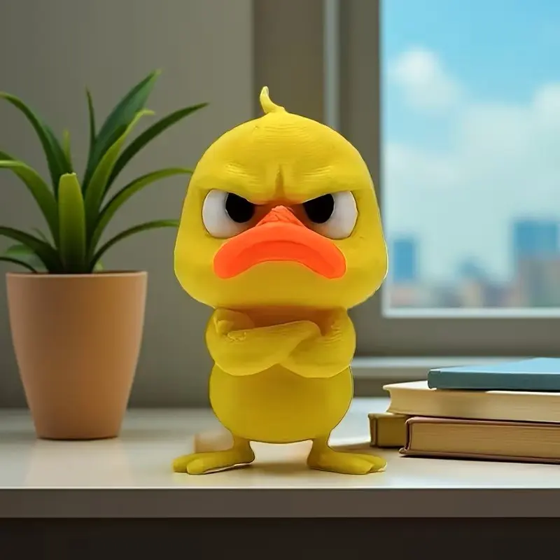 Funny Angry Duck Figurine, Duck with Beak, Indoor/outdoor Decor, Perfect Gift for Christmas, Halloween, Thanksgiving