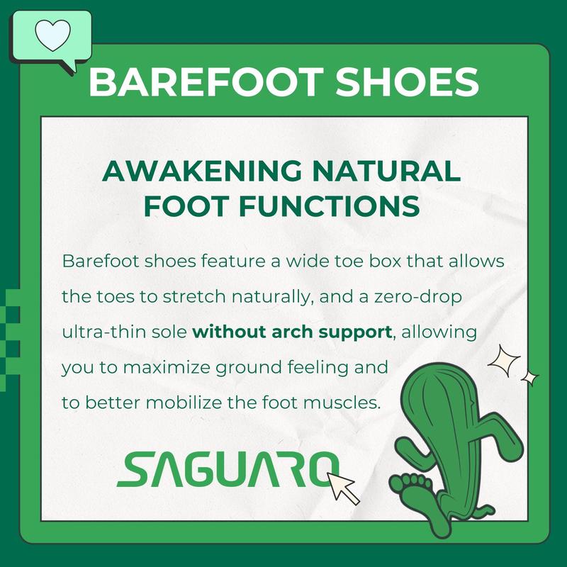 Saguaro Vitality III - Men's and Women's Khkai/Black/Yellow Barefoot Shoes Flat Heel Ground zero contact Runner  Sneakers men sneakers Casual Comfortable Outdoorfun