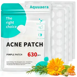 pimple patch for Face, 4 Size 630 Counts Acne Patches, Hydrocolloid Patches for Covering Zits and Blemishes, Spot Stickers with Salicylic Acid, Tea Tree Oil & Calendula Oil