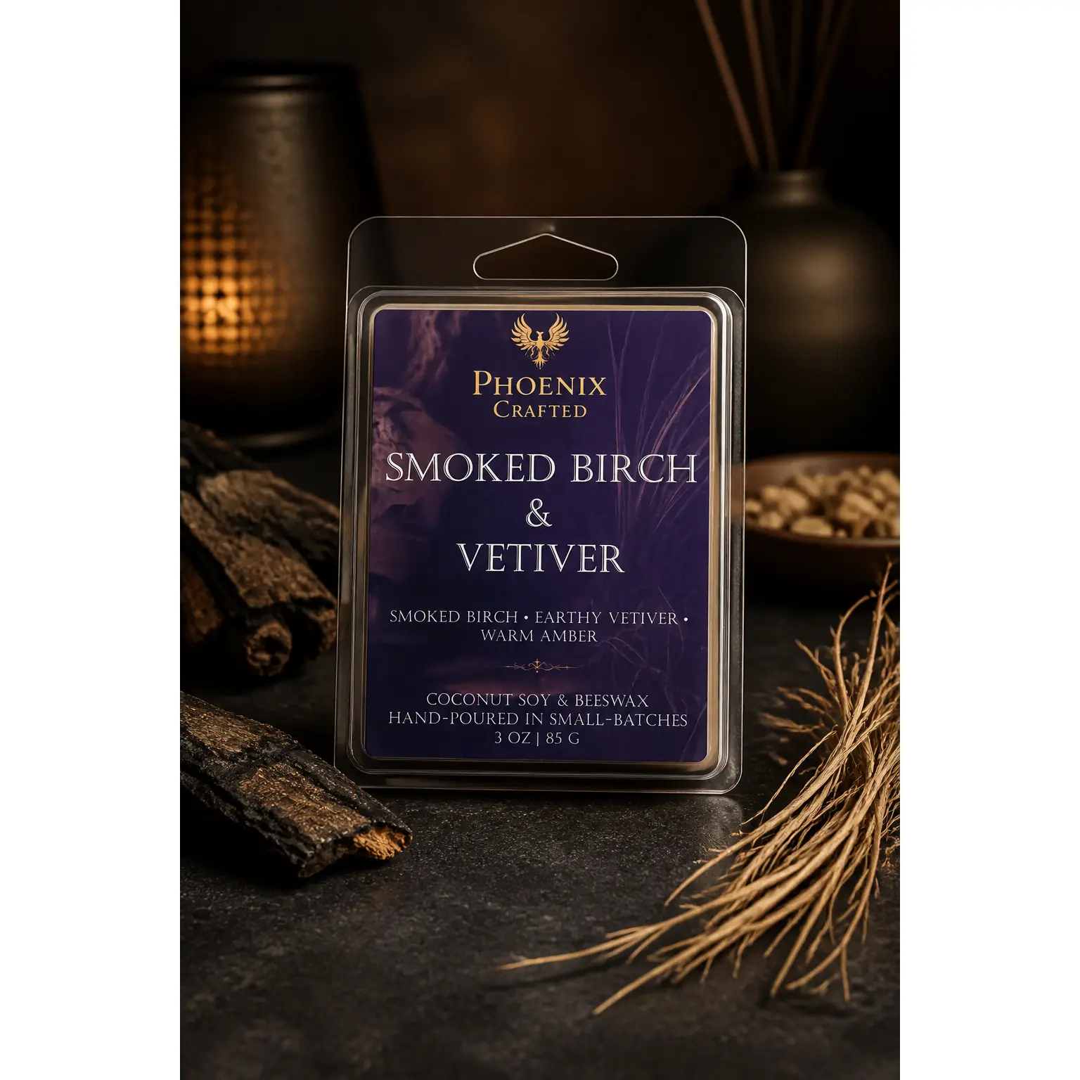 Smoked Birch & Vetiver Wax Melts