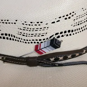 Poker Feather Hat Pin