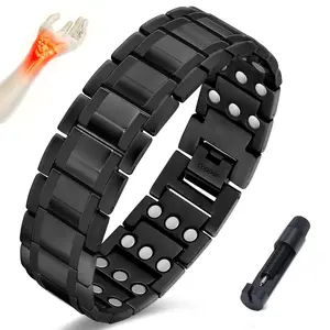 3X Copper Magnetic Therapy Bracelet for Men Triple Ultra Strength Magnets Pure Copper Magnetic Bracelet & Ring Set with Adjustable Sizing Tool Anniversary Durable Fitness Tracker Electronic Gadgets