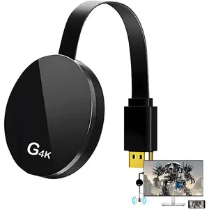 4K Screen Mirroring Adapter, Wireless HDMI Display Dongle Compatible DLNA,Miracast, AirPlay,No Need to Download APP,for i-Phone, i-Pad, Android, Tablet, Laptop Casting to HDTV/Monitor/Projector