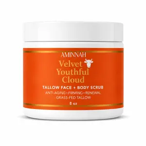 Velvet Youthful Cloud  Beef Tallow Face and Body gentle sugar scrub