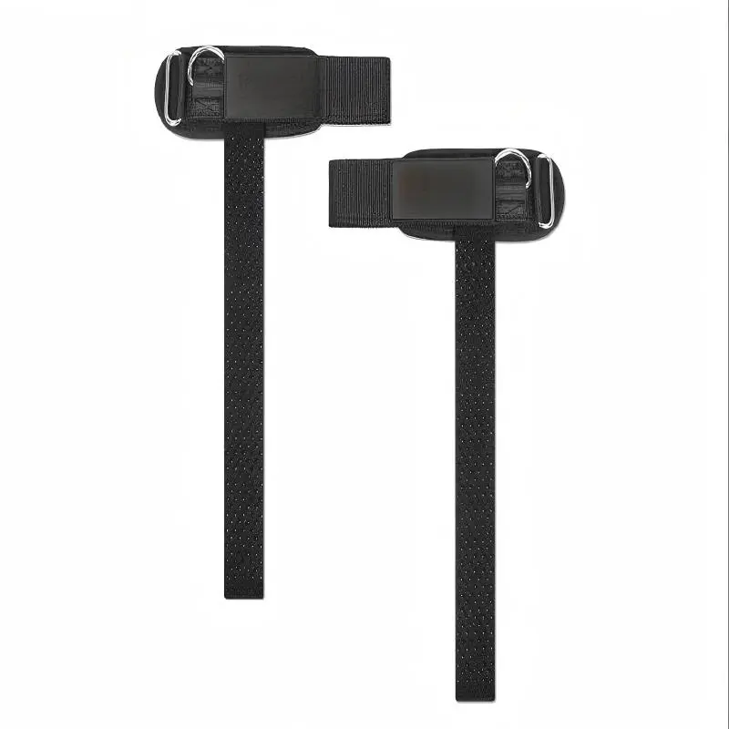 Adjustable Heavy-Duty Gym Wrist Straps with D-Ring Attachment, Padded Fitness Wrist Cuffs for Cable Machine, Strength & Bodybuilding Workouts