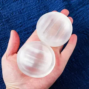 1 Pcs Natural Selenite Bowl, Natural Crystal Home Decoration, Selenite Bowl, Selenite Charging Bowl, 6mm Small Selenite Bowl, Selenite Charging Bowl, Hand Carved Bowl, Housewarming gift, Christmas Birthday gift