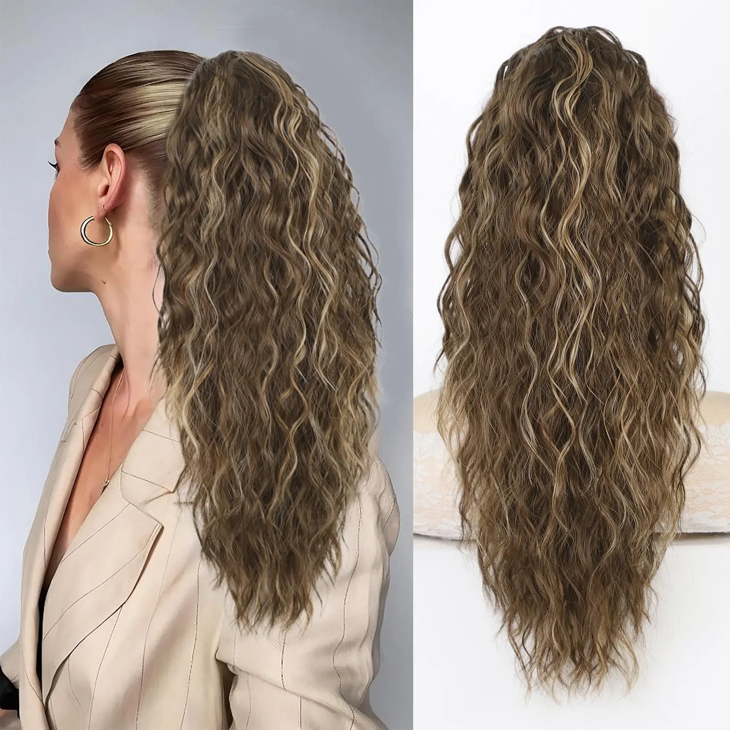 20inch Brown with Highlights