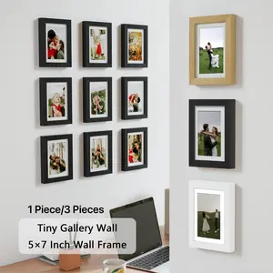 High-Quality Wood Photo Frame 5x7 Inch, Display 4x6 Inch Photos with Cardboard or 5x7 Inch Without, Easy Installation, Home Decor