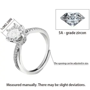 Rotating Openwork Design Womens Engagement Ring Elegant Wedding Jewelry claddagh