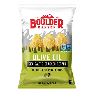 Boulder Canyon Kettle Potato Chips Olive Oil Sea Salt & Cracked Pepper
