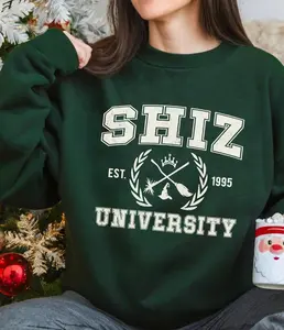Shiz University Sweatshirt, Wickeds Sweatshirt, Musical Movie Shirt, Defy Gravity Broomstick Magic Wand Shirt Cotton Womenswear