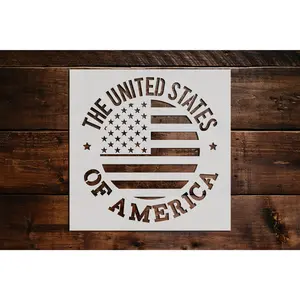 American Flag Stencil - Art and Wall Stencil