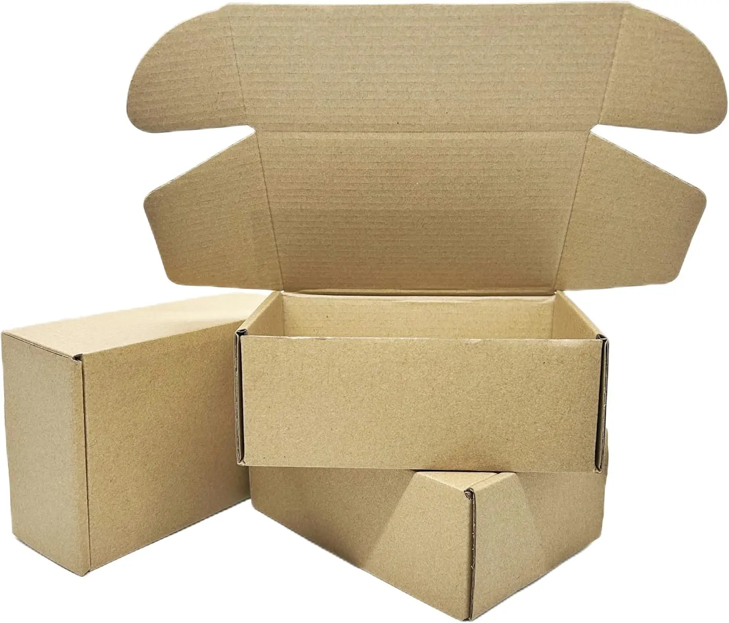 6x4x2.2 Inches Small Shipping Boxes Corrugated Packing Box 50 Pack