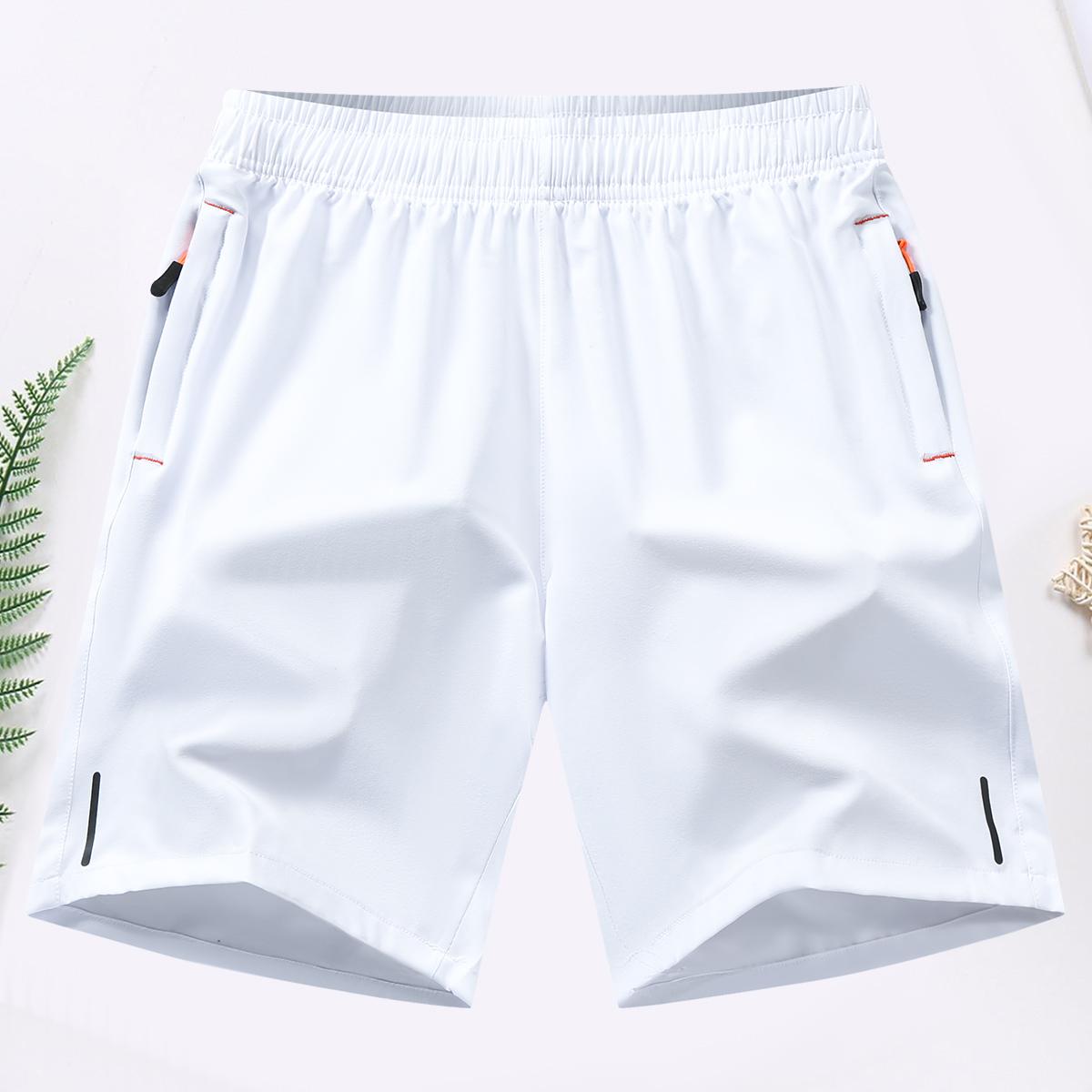 Men's Casual Summer Quick Dry Athletic Shorts with Zipper Pockets, Drawstring Waist , Lightweight Breathable Comfy Shorts for Daily Wear, Running, Hiking, Jogging and Outdoor Activities   Menswear