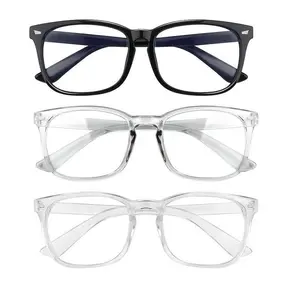 2025 [Computer Square-framed Glasses] Computer TV Phones Glasses Fashion Glasses For Men Women,Clear Gaming Glasses Lenses blue light glasses High Quality Eyeglasses Classic Summer Eyeglass
