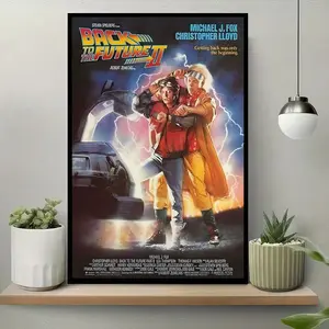 Back to the Future Part II Poster - Marty McFly Hoverboard Art - 80s Decor