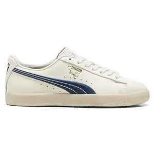 PUMA Mens Clyde Classics Lace Up Sneakers Shoes Casual - Off White