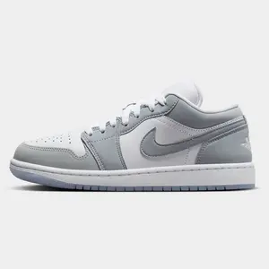 [Nike] Air Jordan 1 Low Wolf Grey Women's Lifestyle Shoe - DC0774-105 Wmns Sneakers