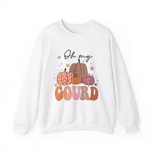 Oh My Gourd Sweatshirt, Cute Fall Pullover, Fall Season Pumpkin Season Sweatshirt, Fall Crewneck, Autumn Jumper, Cozy Fall Sweater, Pumpkin