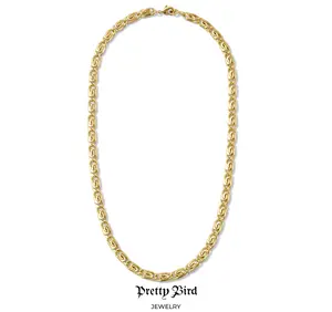 18.5" The Polished Swirl-Link Necklace