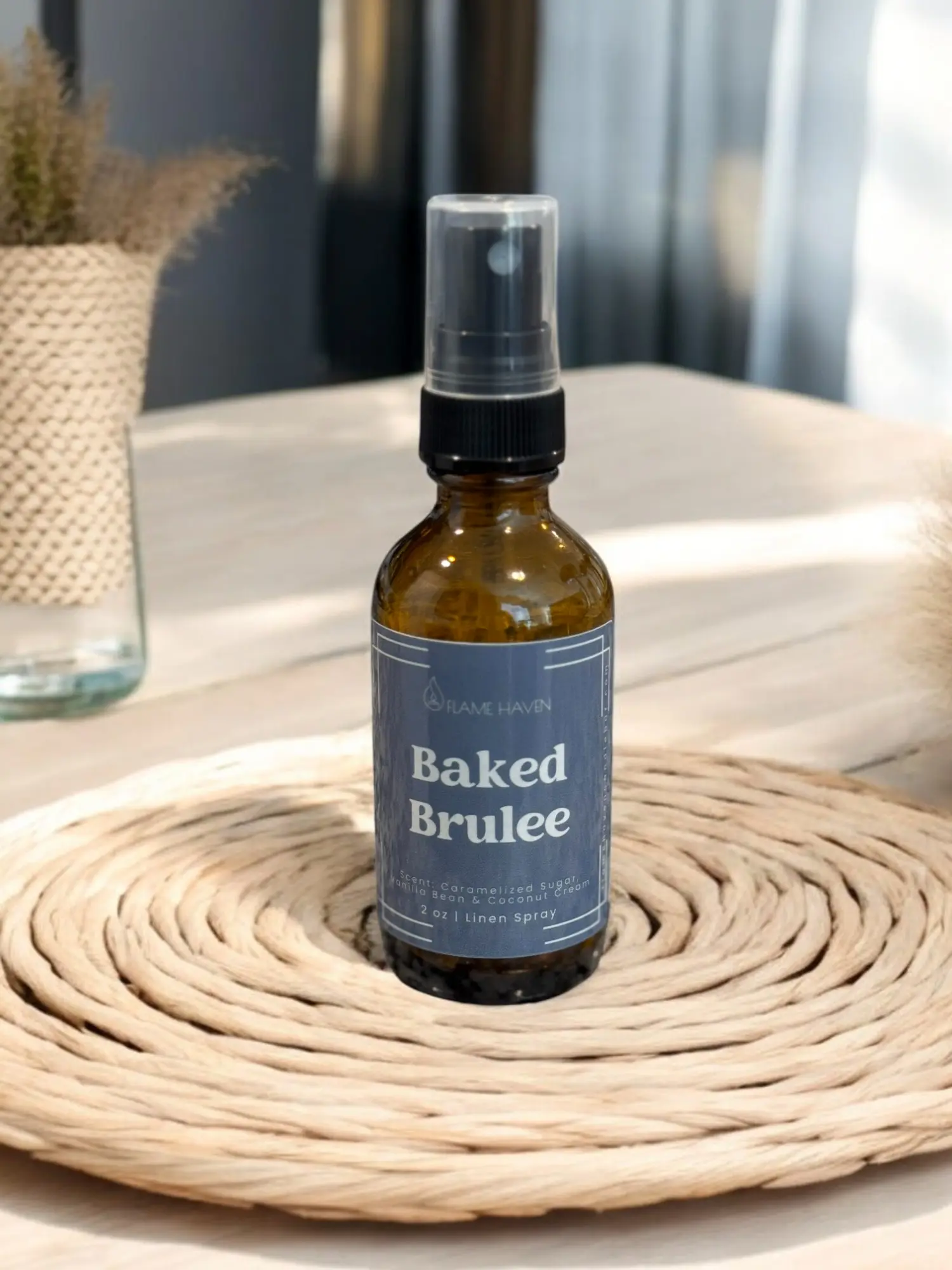 Baked Brulee Room/Linen Spray - Soft and Creamy Baked Treat with Rich Flavor - Ideal for Room Lining and Drying
