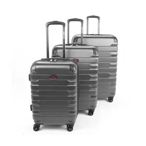 American Flyer Mina 3-Piece Hardside Luggage Se t - Grey