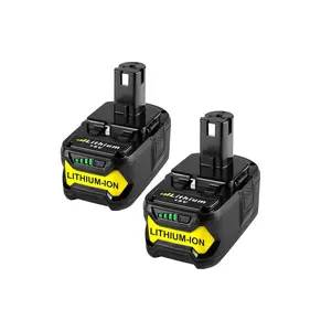 2-Pack 8000mAh Battery Replacement for Ryobi 18V System | Direct Replacement for P108/P107/P105 Tools | Enhanced Performance