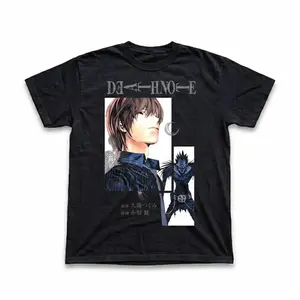 Gildan Men's and Women's T-Shirt, Vintage Death Note Graphic Tee, Death Of Kira T-Shirt, Retro Aesthetic Shirt, Unisex Gift Manga Anime Shirt, Gothic Grunge Y2K Emo Scene Amity Affliction Style Clothes Menswear Womenswear Streetwear