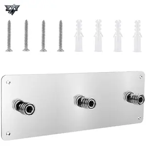 Stainless Steel Pressure Washer Wall Mount Bracket, Foam Cannon Holder & Nozzle Tips Extension Wands Storage Organizer, Car Wash Accessories Tool Rack