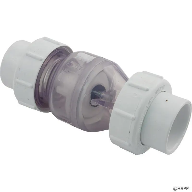 NDS 1700C15 1.5 in. Slip x Slip Valve with Union, Clear