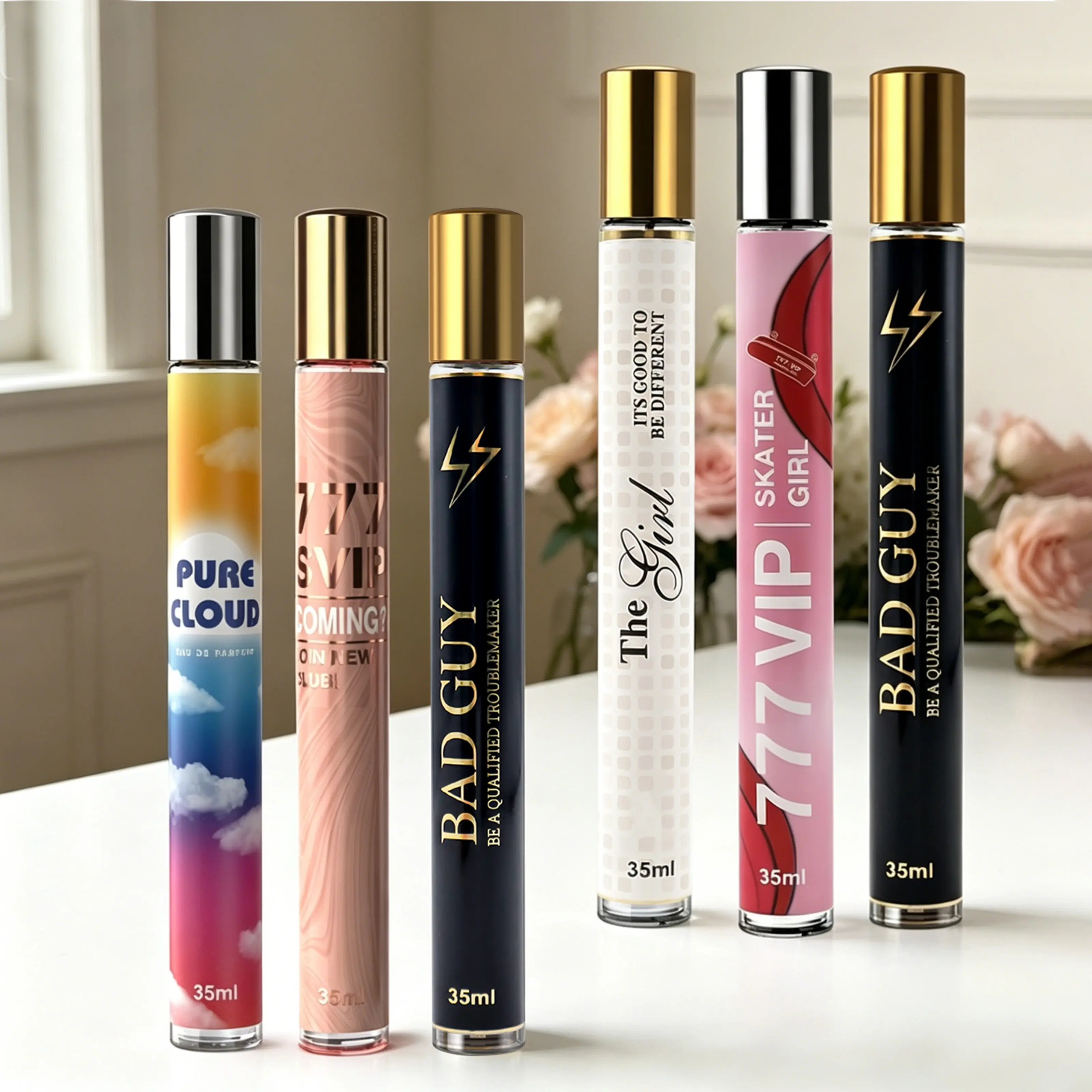 6 Pack Mini Women's Perfume | 6 PACK Total：7.1 OZ / 210 ML | 35ML Each | 6 Different Scents: Fruity/White Floral/Woody/Oriental/Gourmand/Aldehydic | Compact & Portable, Rich Variety, Essential for Commute, Dates & Business Trips, Gift for Her
