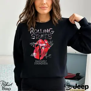 Rolling Stones 2024 Hackney Diamonds Tour Shirt Unisex T Shirt Long Sleeve, Rolling Stones Hot Lips tribute Shirt, Unisex tongue with lips Graphic Tee, Gift for Rolling Stones fan, Iconic Band TShirt,Music Lover Tee