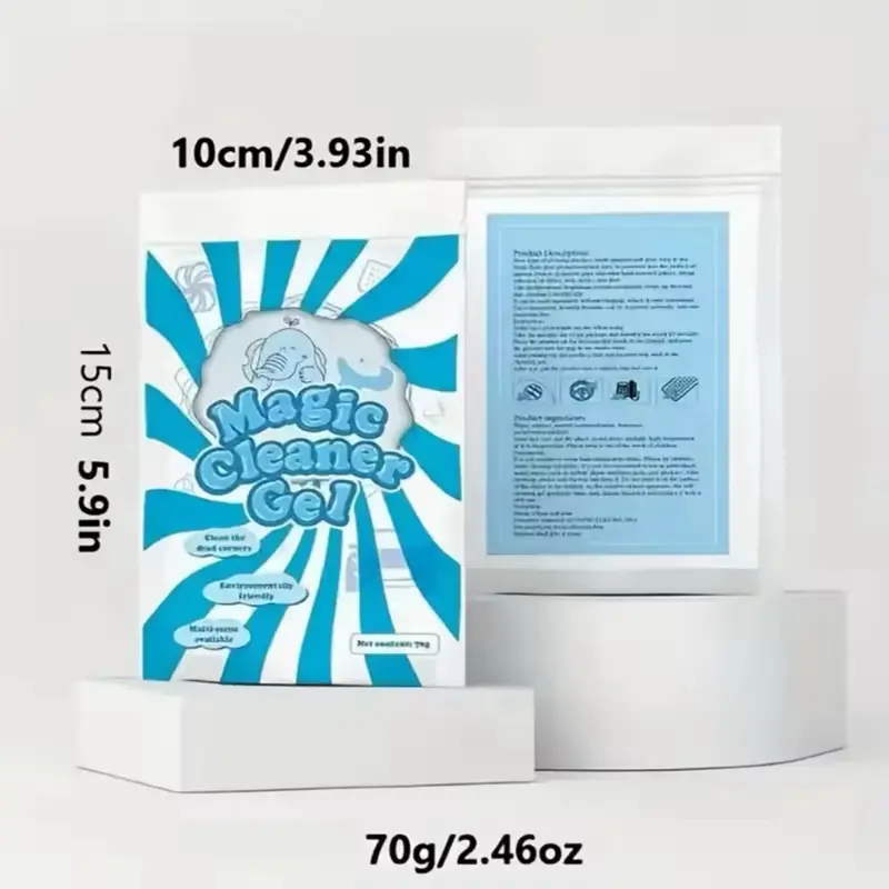 Magic Cleaner Gel for Car Vents Keyboards & Home Dust Satisfying Sticky Cleaning Gel 70g 2.46oz