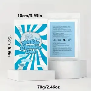 Magic Cleaner Gel for Car Vents Keyboards & Home Dust Satisfying Sticky Cleaning Gel 70g 2.46oz