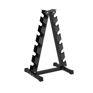 Gaomon-Heavy Duty 3-Tier Dumbbell Rack, Solid Steel Weight Stand, Slip-Resistant Rubber Guard, Space-Saving Storage Organizer, Supports 480/800/1000 LB, for home gym use