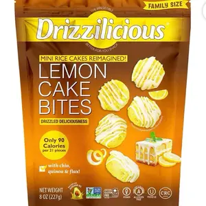 Mini Rice Cakes Drizzled Deliciousness with Chia Quinoa & Flax