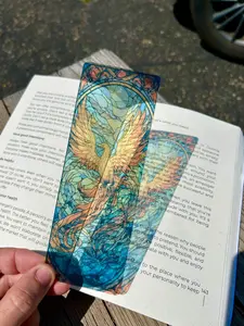 Rise from Ashes Phoenix Bookmark – Majestic Rebirth Design Fiery Phoenix Rising--=%2=- reading=%2=----=%2=- accessory=%2=-- reading accessory