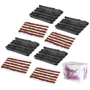 40pcs 4 Sizes Bike Tubeless Tire Repair Kit Strips Rope Refills Plugs 1.5mm 3.5mm Emergency Puncture Repair for Road Bikes Mountain Bikes