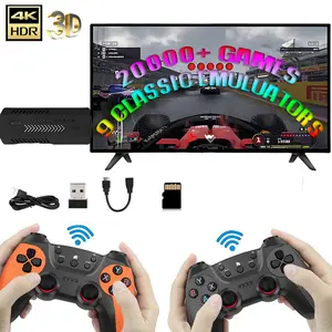 2025 x2 Ultra Game Console with 2.4G Rechargeable Wireless Gamepad, Built-in 64G/128G Memory，Supports More Than 40 Emulators，40,000+ Games，2-Player Family Retro Game Stick, Childhood Classic Arcade Nostalgia Game simulator